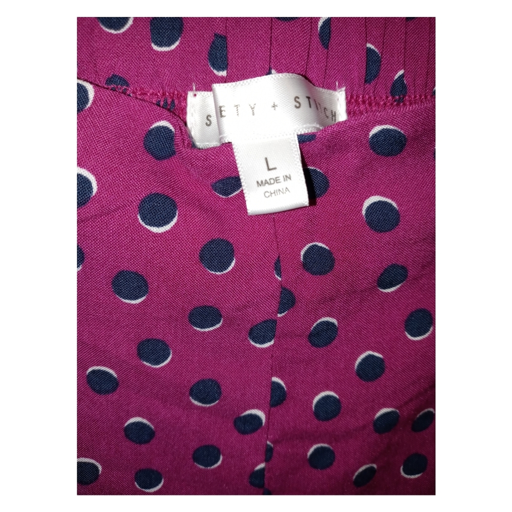 Society + Stitch Magenta‎ Polka Dot Shorts - Picture 3 of 4